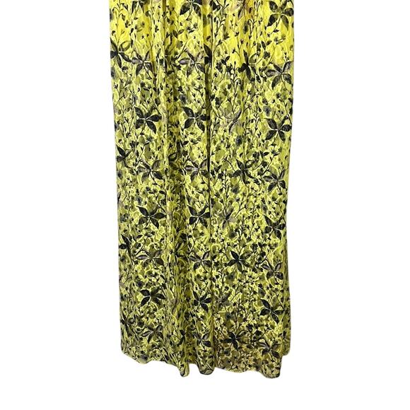 Rare Free People Lemon Yellow Cherry Blossom Floral Lace Open Back Maxi Dress - Picture 5 of 8